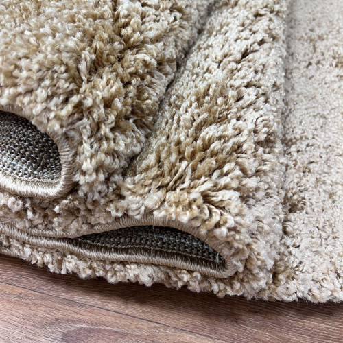 Shaggy ultra s600 dark beige ОВАЛ